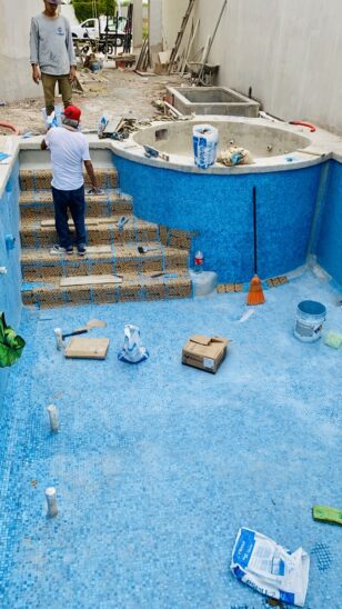 Construcción de alberca