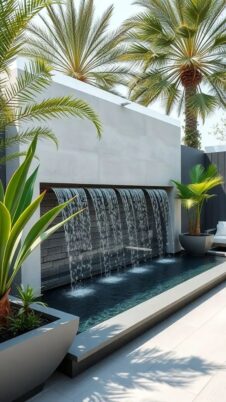 Why We Chose a Modern Outdoor Water Wall Fountain Design - smalloutdoorkitchenideas_com